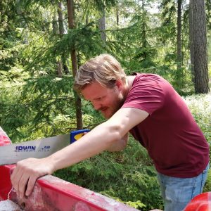 En akterspegel försvinner